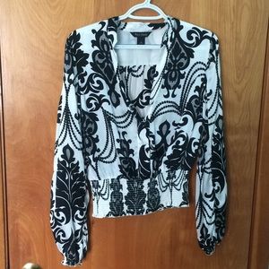 White House Black Market Silk Blouse